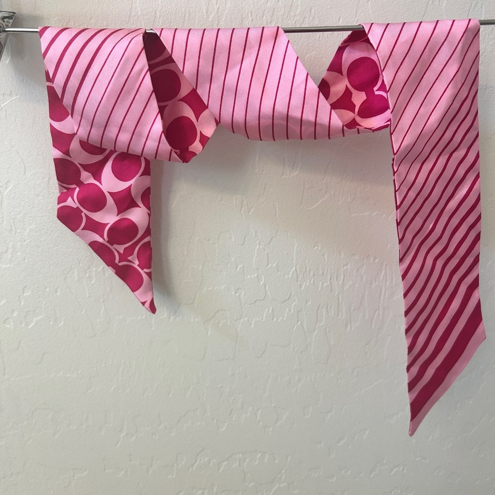 Coach Silk Hair Tie Scarf
